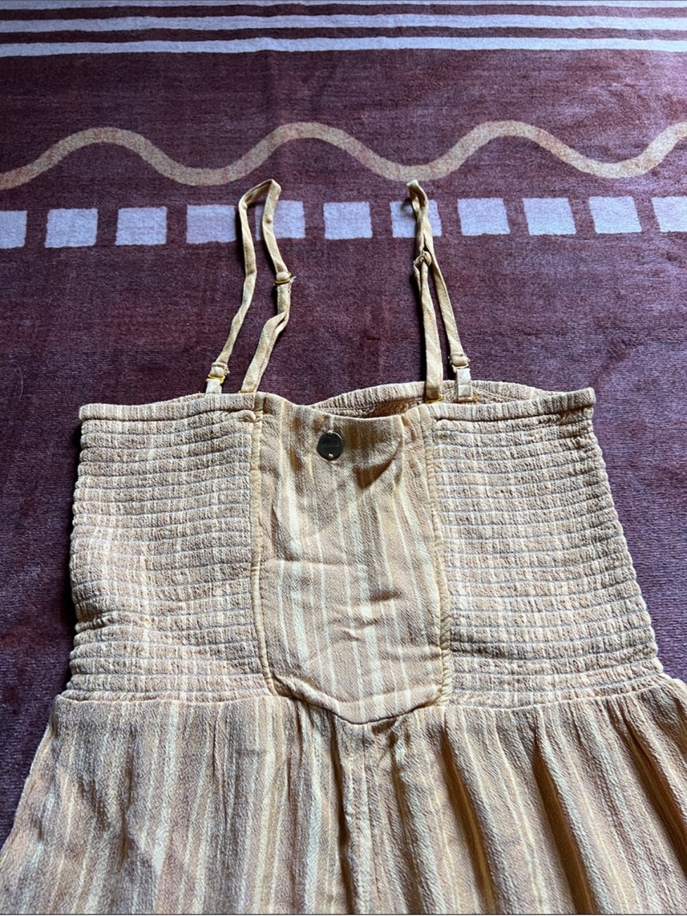 Prana orange Smocked Jumpsuit - Picture 4 of 5